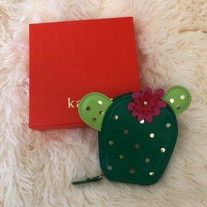 Kate Spade Green Cactus Coin Purse